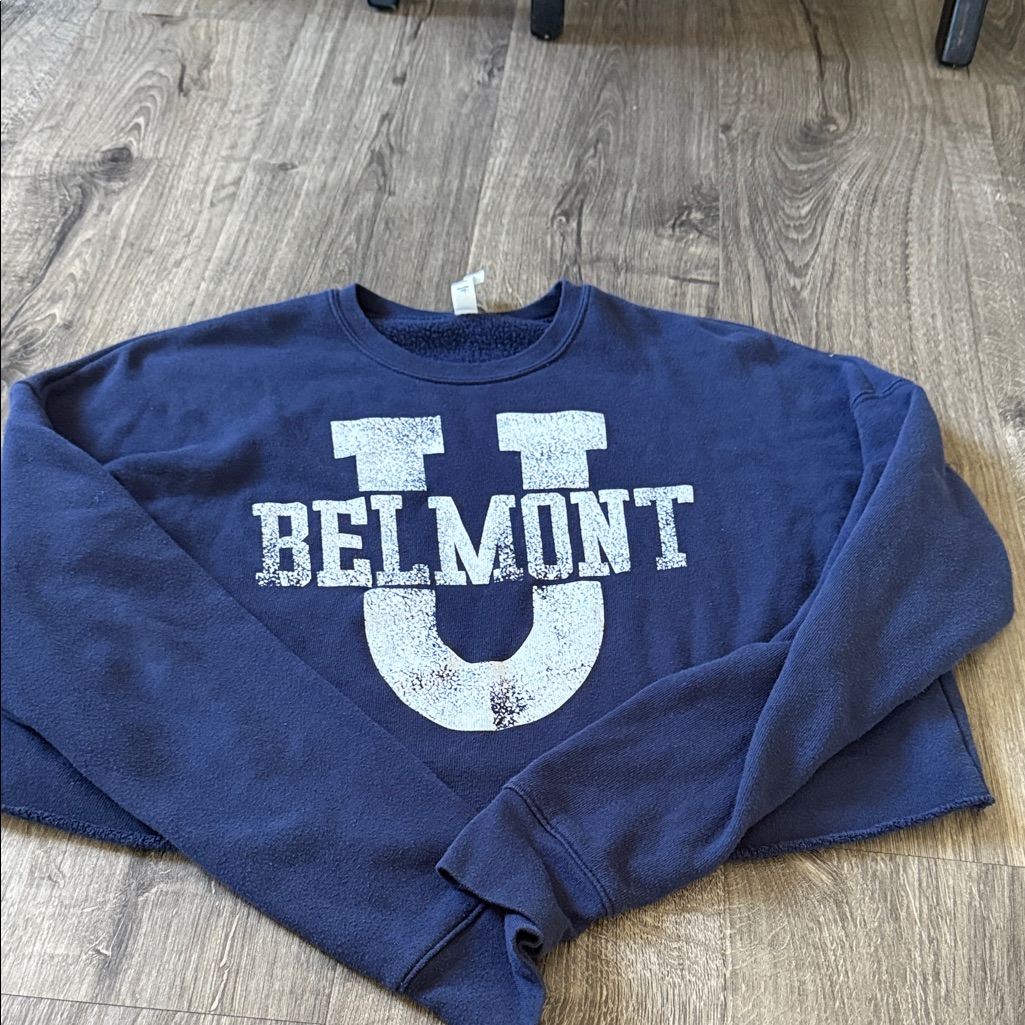 Belmont University Womens Cropped Sweatshirt Belmont